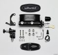 Wilwood HV Tandem M C Kit w L H Bracket & Prop Valve - 7 8in Bore Black-W Push. - Early Mustang For Discount