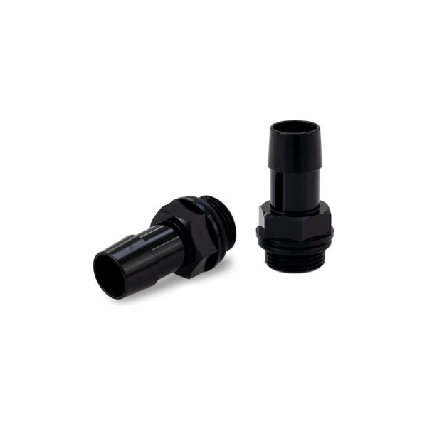 Mishimoto 2pcs. M20x1.5 5 8in Aluminum Catch Can Fittings - Black Fashion