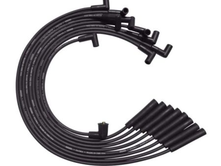 Moroso BB Ford 351C 390 429 460 Unleeved HEI 135 Deg Boots Ultra Spark Plug Wire Set - Black Online Sale