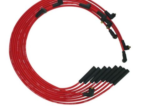 Moroso BB Chrysler Mopar 361 383 400 440 Str Plug Non-HEI Ultra Spark Plug Wire Set - Red on Sale