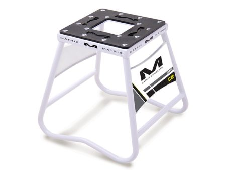 Matrix Concepts C2 Mini Steel Stand with Nameplate - White For Sale