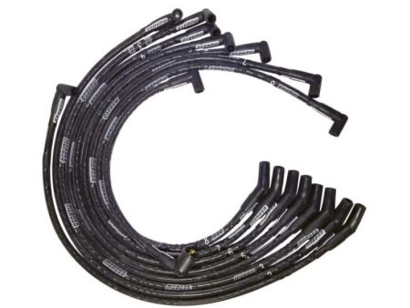 Moroso BB Fod 351C 390 429 460 Sleeved HEI 135 Ends Ultra Spark Plug Wire Set - Black Hot on Sale