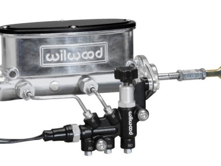 Wilwood HV Tandem M C Kit w L H Bracket & Prop Valve - 7 8in Bore Ball Burn.-W Push Online now