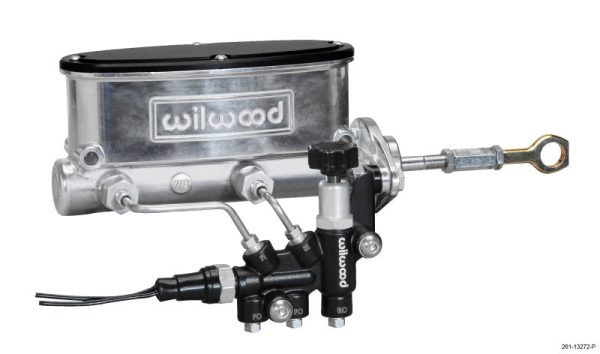 Wilwood HV Tandem M C Kit w L H Bracket & Prop Valve - 7 8in Bore Ball Burn.-W Push Online now