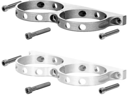 Wilwood Dual Aluminum Reservoir Lightweight Bracket w  Mounting Screws - Billet on Sale