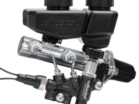 Wilwood Remote Tandem M C Kit w Brkt and Valve - 1in Bore Black Online now