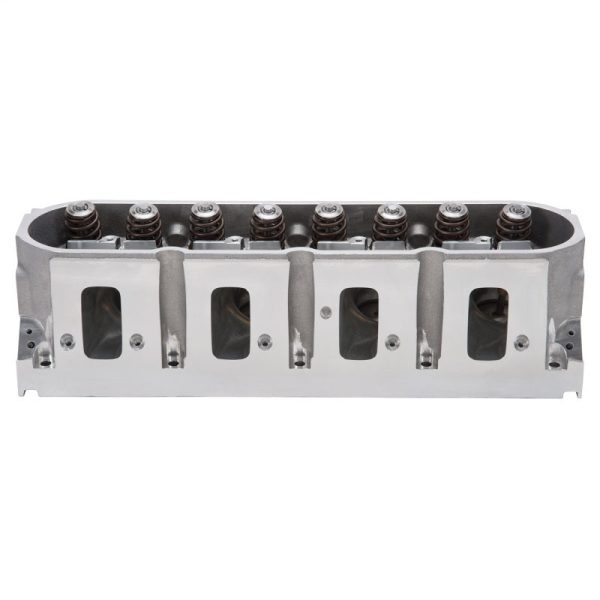 Edelbrock Cylinder Head Victor Jr LS3 GM Gen III IV (4-Bolt Flange) Standard Block Complete For Sale