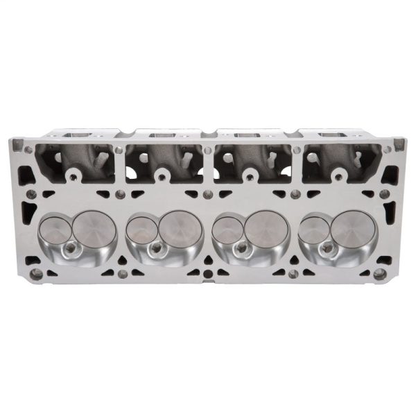 Edelbrock Cylinder Head Victor Jr LS3 GM Gen III IV (4-Bolt Flange) Standard Block Complete For Sale