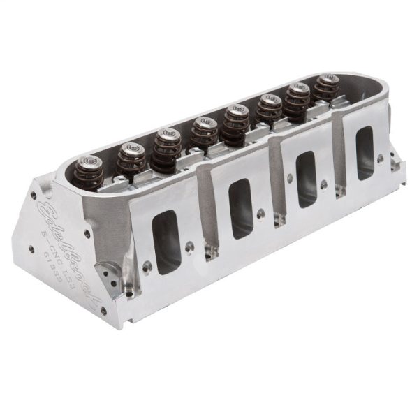 Edelbrock Cylinder Head Victor Jr LS3 GM Gen III IV (4-Bolt Flange) Standard Block Complete For Sale